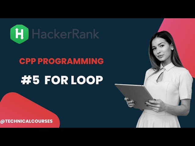 #5 For Loop Hackerrank C++ Solution | Cplusplus Programming Answer
