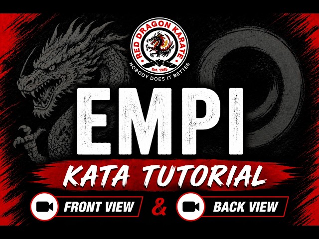 🥋 Empi Kata Tutorial | Front & Back View | Red Dragon Karate 🐉