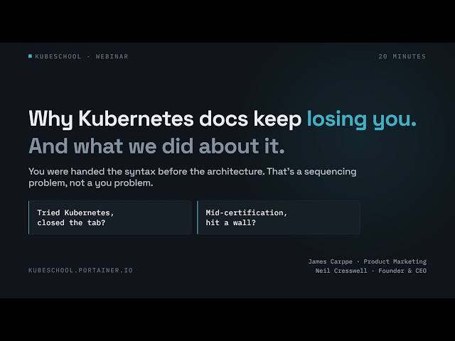Webinar: Introducing KubeSchool
