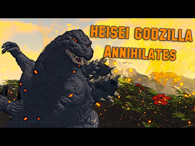 HEISEI GODZILLA OBLITERATES EVERYONE | TITAN BASH!