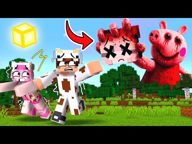 MOOCI & MILO ESCAPING FROM PEPPA PIG.EXE IN MINECRAFT