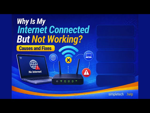 How To Fix Wi-Fi Connected But No Internet? | SimpleTech Help