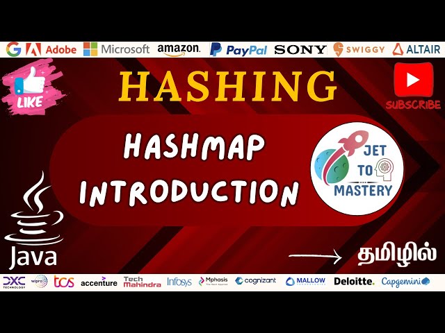 Hashmap Introduction || DSA || Java || Hashing || Tamil