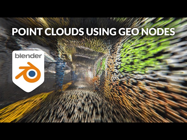 Blender 3.3 - How to make ANIMATED point clouds from any 3D model or photoscan