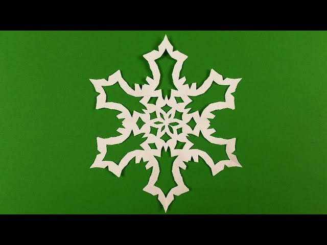 How to make a snowflake with paper. Paper snowflake tutorial.