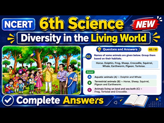 Class 6 Science Chapter 2 | Diversity in the Living World | Question Answers | NCERT Curiosity