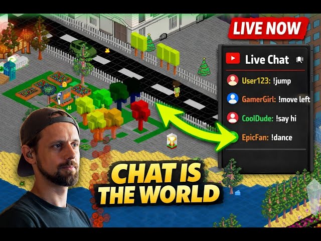 LIVE: TECH DEMO - Chat Controls the Isometric World 🤖