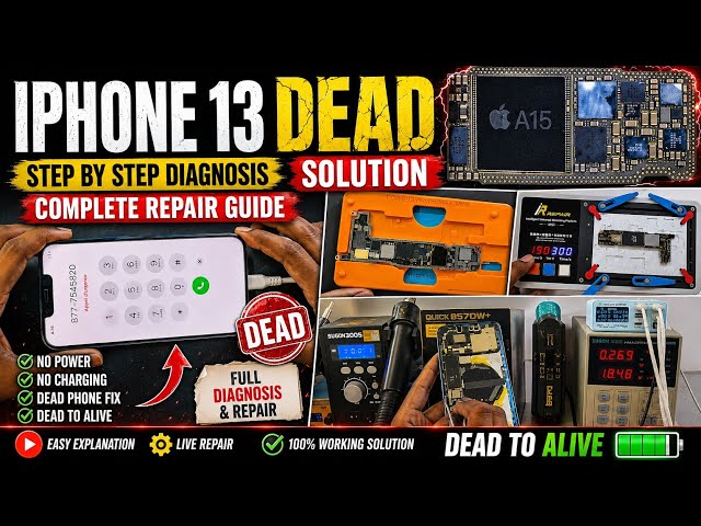 iPhone 13 Dead Repair | No Power Solution | Complete Repair Guide