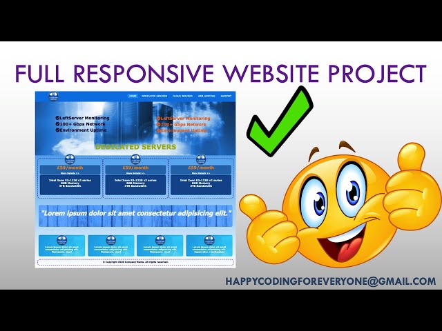 Full Responsive Website Design with HTML,CSS and SASS