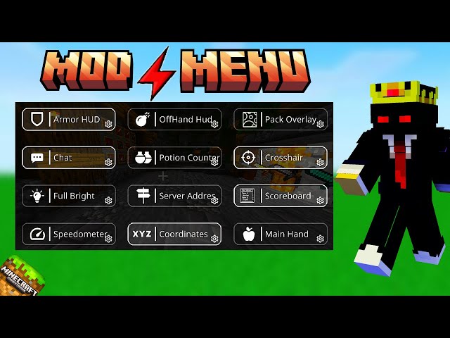 The Best Mod Menu Client (CM Client) For MCPE 1.21+