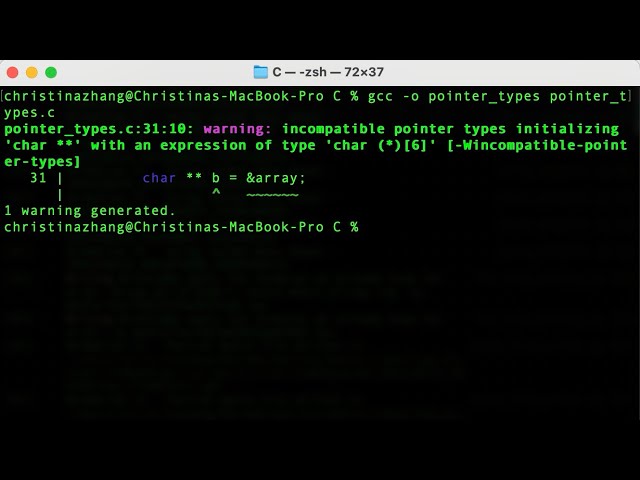 char (*)[n]: Pointing to an Entire Array in C