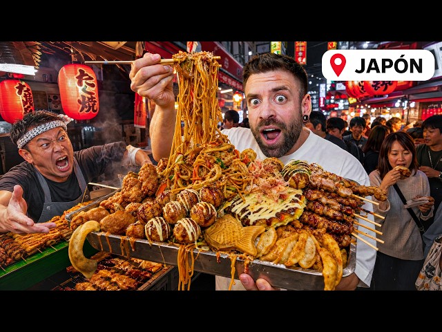 EATING STREET FOOD in JAPAN for the FIRST TIME