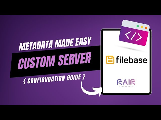 How to Build a Custom dApp with RAIRprotocol 🖼️ (Easy Metadata Guide)