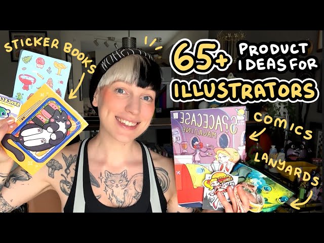 ART TIPS ✦ product and merchandise ideas for ILLUSTRATORS | self employed artist