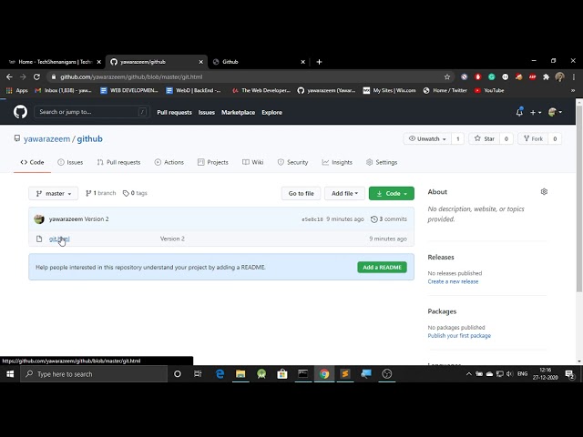 How to revert to previous version of a project using Github | Version Control Github | Part 2