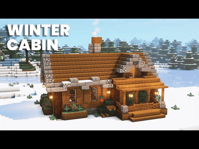 Minecraft: Winter Cabin Tutorial | How To Build a Winter Cabin