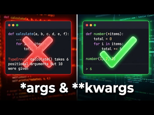 *args and **kwargs in Python Explained in Hindi | Variable Arguments in Python Functions