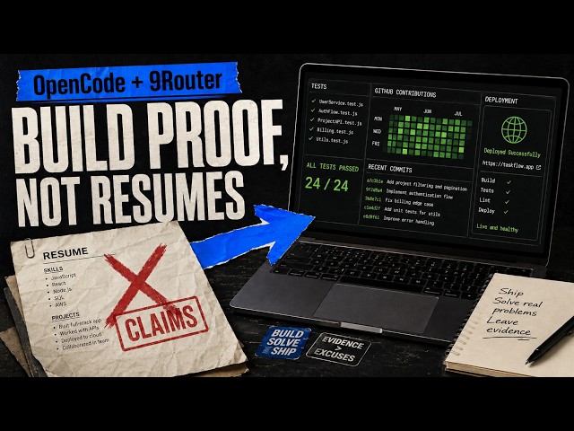 Stop Applying With Just a Resume: Build Job-Ready Projects With OpenCode + 9Router