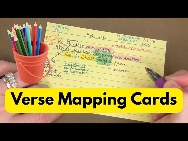 Easy Verse Mapping Cards for Beginners