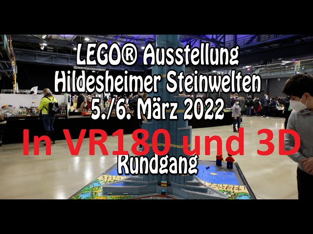 LEGO-Ausstellung Hildesheimer Steinwelten 2022 in VR180 und 3D (8K)