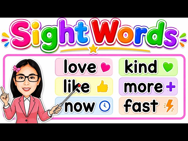 Learn Sight Words FAST!| Easy Reading Practice for Kids|Learn to Read Easy Sight Words|  Teacher Aya