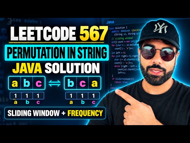 LeetCode 567: Permutation in String | Java Solution | Sliding Window