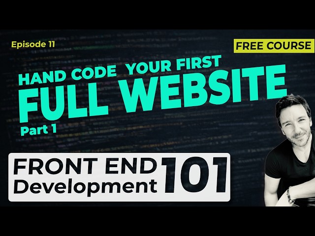 Hand Code Your First Website from Scratch - Coding for Beginners