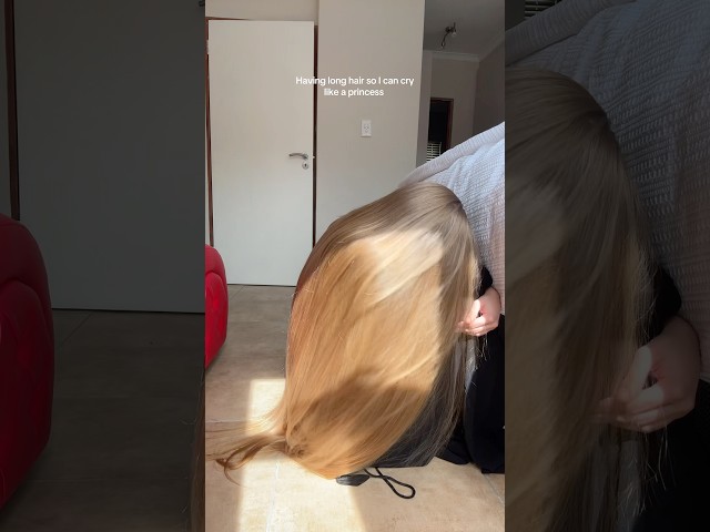 Had to try the crying princess trend #hair #haircare #hairstyle