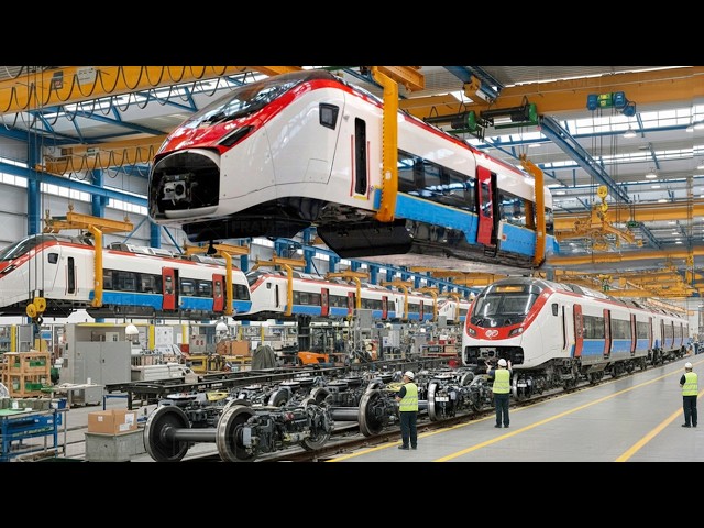 Inside Giant Factory Building Super Modern High-Speed Trains From Scratch
