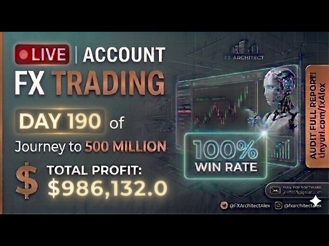 🔴Day 190 of Auto Trade Flagship Bot | Total Profit: $986,132.0