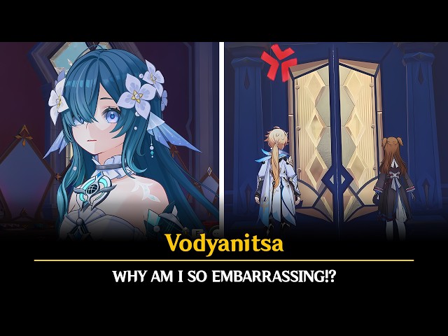 Vodyanitsa Embarrassed After Aether & Tonia Read Her Diary – Cutscene (GI v7.0) | CN Dub / ENG Sub