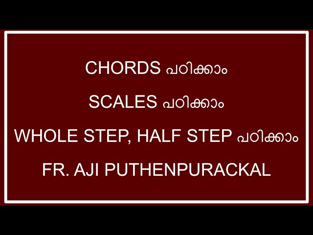 CHORDS & SCALES KEYBOARD TUTORIAL