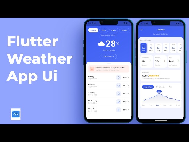 Flutter Weather App UI Speed Code | Clean Mobile Design