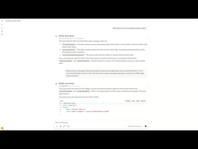 Open WebUI SQL Query Demo