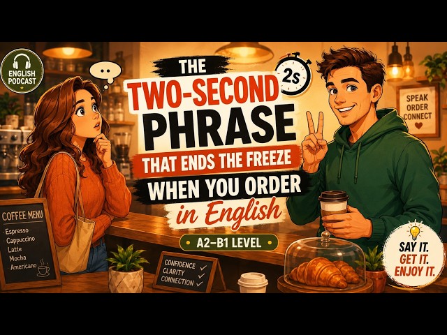 The Two-Second Phrase That Ends the Freeze When You Order in English (A2-B1)