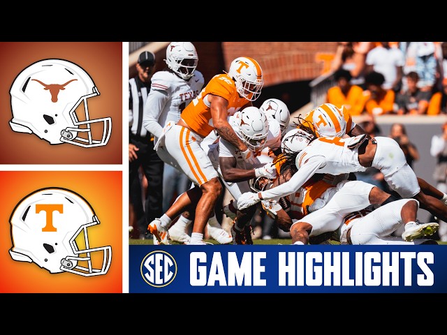 N.º 1 Texas Longhorns vs. N.º 14 Tennessee Volunteers | Resumen del partido | Fútbol americano de...