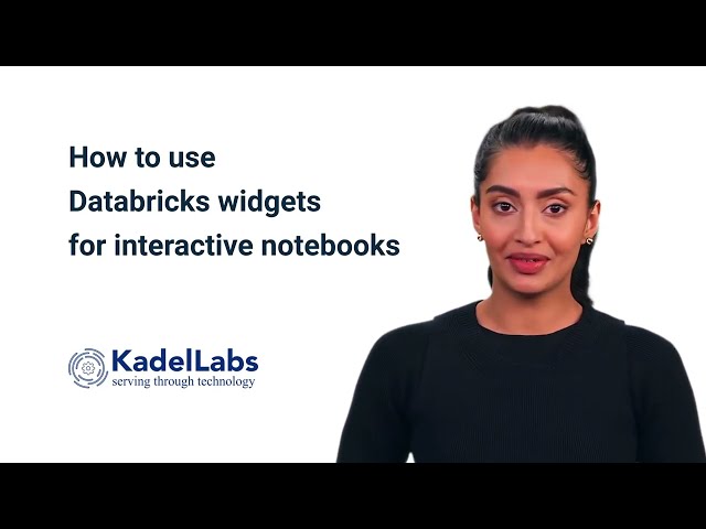 How to use Databricks widgets for interactive notebooks