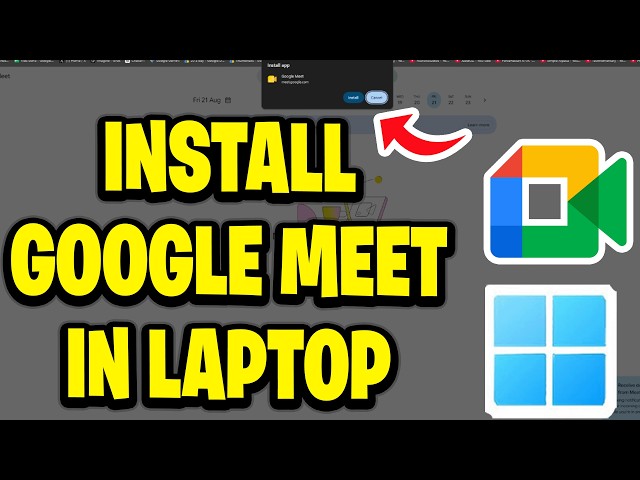 How To Install Google Meet In Laptop & PC - Tutorial
