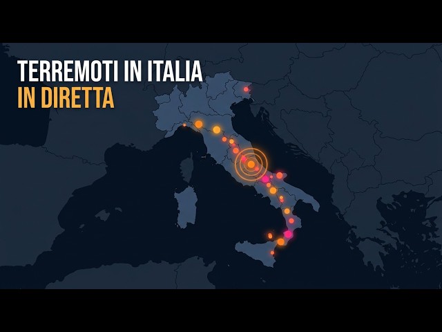 Terremoti in Italia in DIRETTA — Ogni scossa in tempo reale (dati INGV)