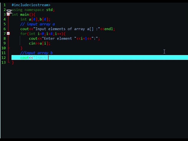 Input array’s elements and expression.Array 1D with 5 index.