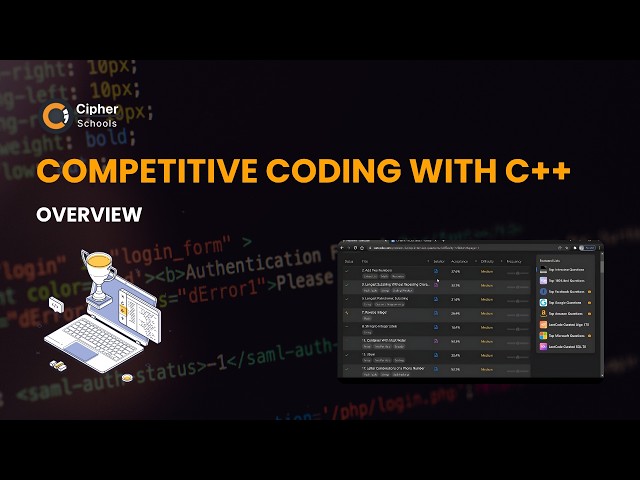 Competitive Coding with C++: Course Overview | CipherSchools
