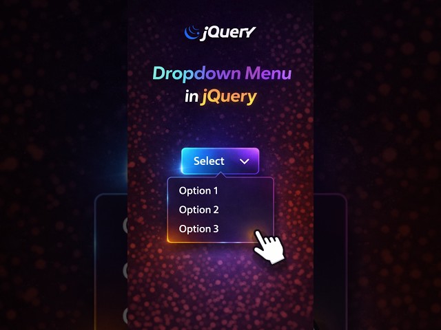Create Dropdown Menu in jQuery | Simple jQuery Tutorial for Beginners #coding #shorts