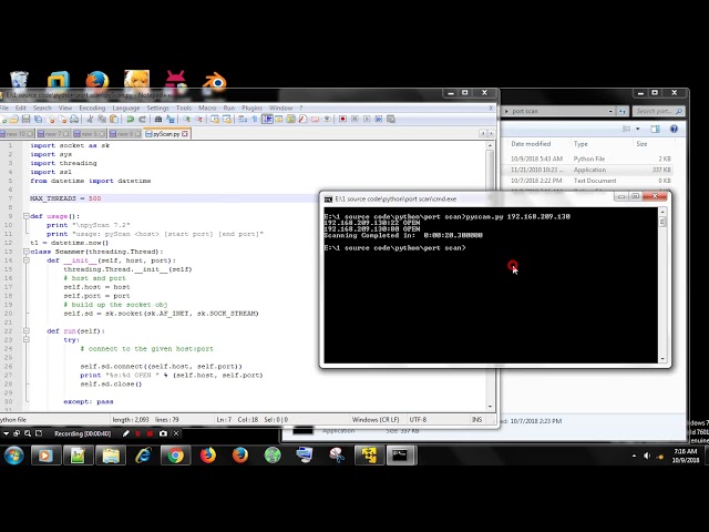 fastest port scanner Python