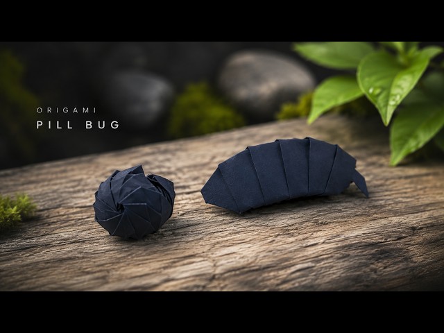 Origami Pill Bug (Roly Poly) Easy Tutorial | How to Make Origami Pill Bug Step By Step