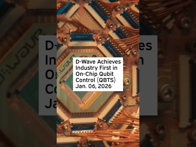 D-Wave Achieves Industry First in On-Chip Qubit Control #QBTS #QBTSStock #QBTSNews #DWaveQuantum
