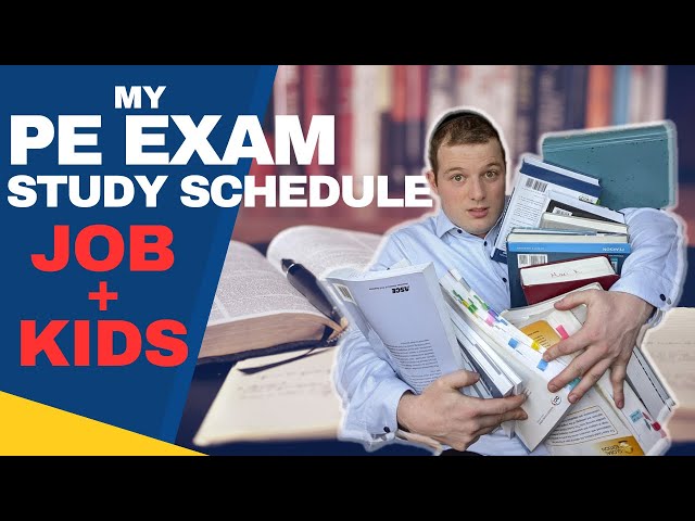 My Actual PE Exam Study Schedule. A Realistic Breakdown.