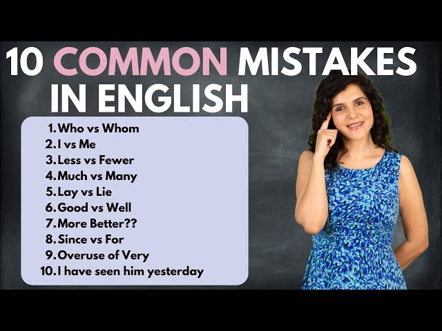 10 Most Common Mistakes In Spoken English: Advanced English Lesson | ChetChat