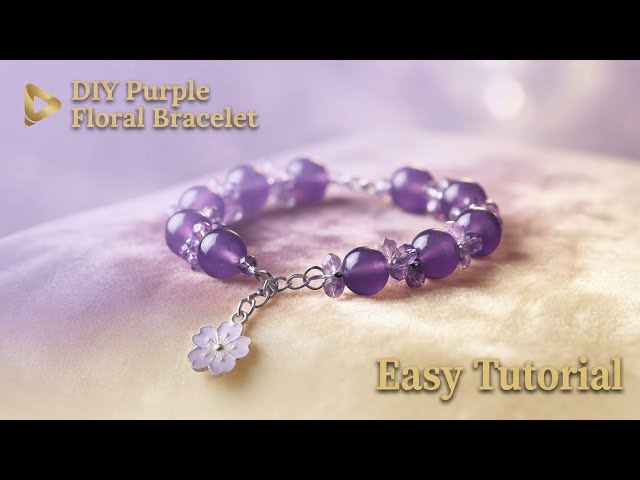 Easy Jewelry Making​ How to Make This Stunning Purple Bracelet in Just 20 Minutes!#diy