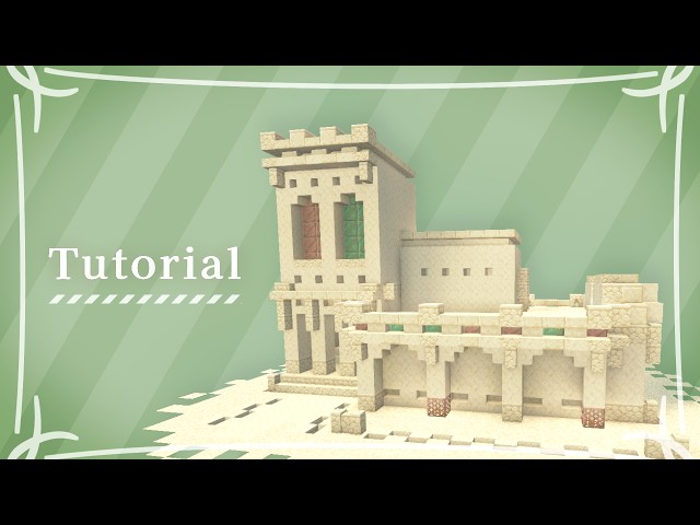 Minecraft: Desert House Build Tutorial ≫ Sandstone & Copper Design
