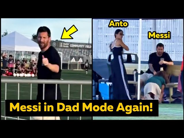 Messi and Antonela PROUDLY Watch Ciro Play at Inter Miami Academy